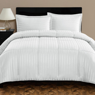 Well Bed Cover & Sheet Set CHIC ULTRASTRIPE 6 Pieces 260x240 cm White