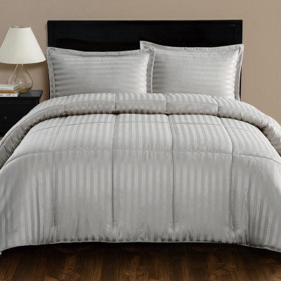 Well Bed Cover & Sheet Set CHIC ULTRASTRIPE 6 Pieces 260x240 cm Grey
