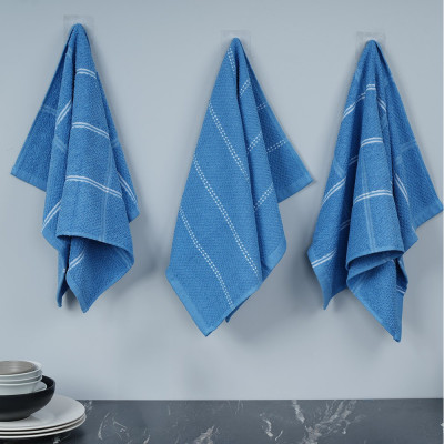 Well Kitchen Towels Set Valor Pacific 45x70 CM Blue