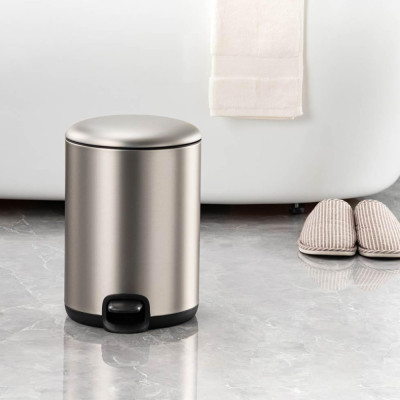 Well Trash Bin STELLA TUNGSTEN Memolux 30L Stainless Steel