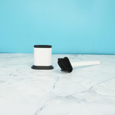 Well Silicone Toilet Brush OVAL White