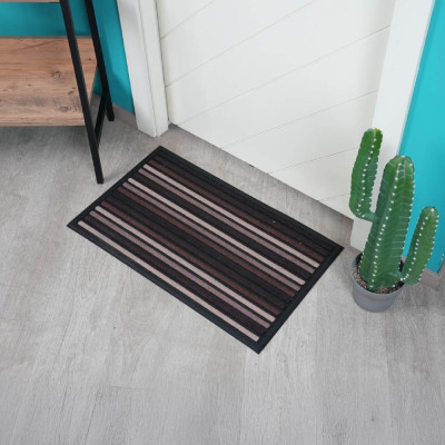 Well Door Mat STARRY STRIPES 45x75 cm Brown