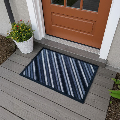 Well Door Mat LOMI 45x75 cm Grey