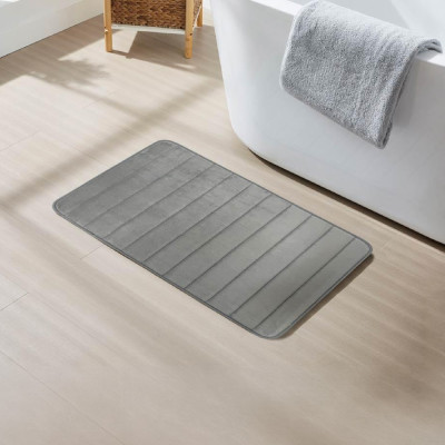 Well Bathroom Mat STEPS 50x80 cm Light Grey