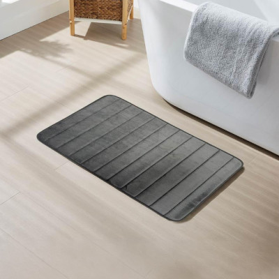 Well Bathroom Mat STEPS 50x80 cm Dark Grey