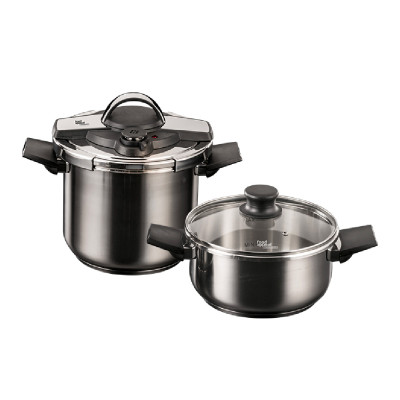 Food Appeal Pressure Cooker Set 5Pcs DEFENDER Series Stainless Steel.