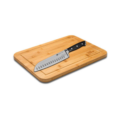 Food Appeal Cutting Board With Professional Knife CULT 2 Pcs, Wooden