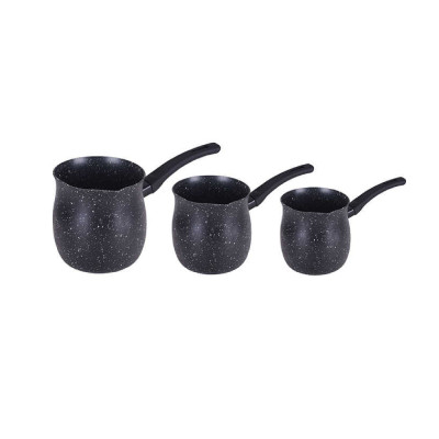 Food Appeal Pots Set COFFEE COLLECTION 3PCS/Set, Black