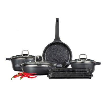 Food Appeal MARBLE CLASS Pots Set - 8 Pcs