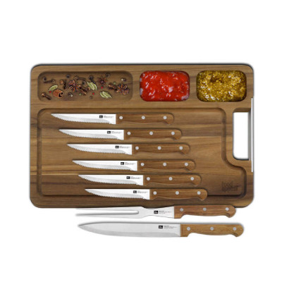 Food Appeal Cutting Board With Knife Set CLASSIC 9 pcs