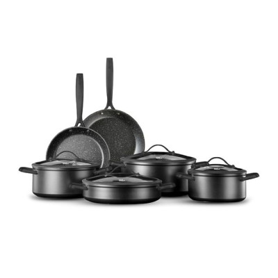 Food Appeal Cookware Set REGAL 10 pcs Black
