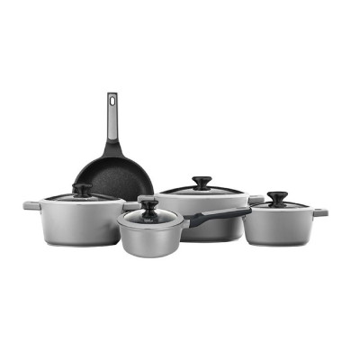 Food Appeal 9 Piece Cookware Set BLACKBERRY GALAXY Series, Grey