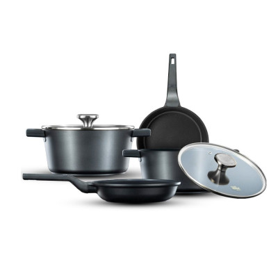 Food Appeal Cookware Set Aristo 6 Pieces Black