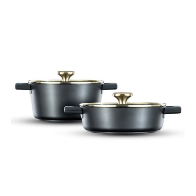 Food Appeal Cookware Set Aristo 4 Pieces Black & Gold