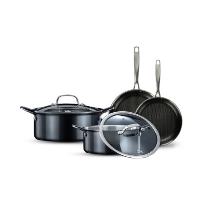 Food Appeal Cookware Set HYBRIDPAN 6 Pieces Black