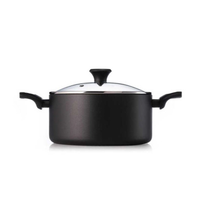 Food Appeal Pot 26 cm, 6 Liters EVERYDAY PLUS, Black Color.