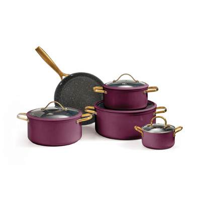 Food Appeal Pot Set REGAL 9 pcs, Bordeaux