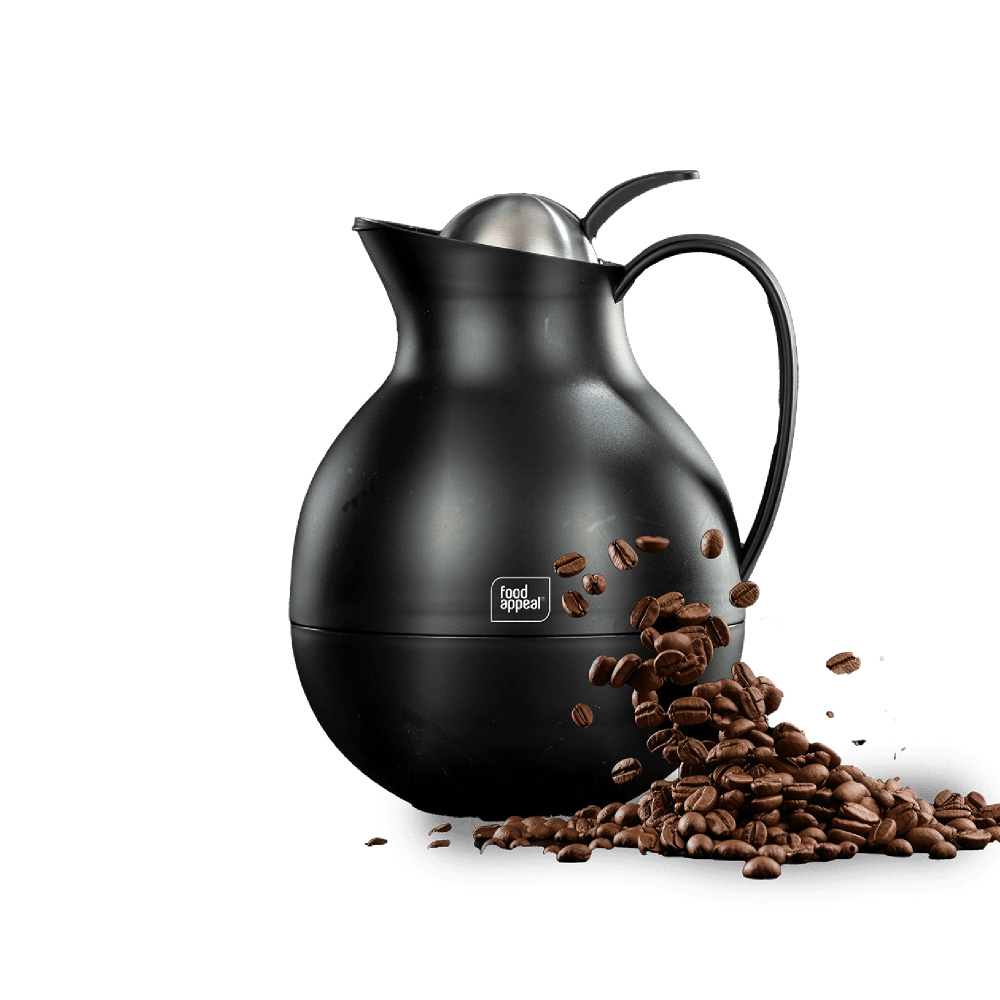 فود آبيل ثيرموس Coffee Collection Belly سعة 1 لتر لون أسود