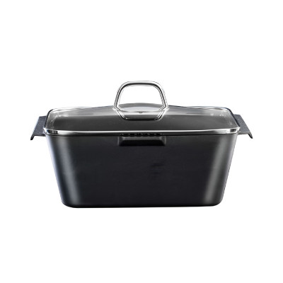 Food Appeal Roaster Pot Black Marble 6.1L 26x26 cm Black