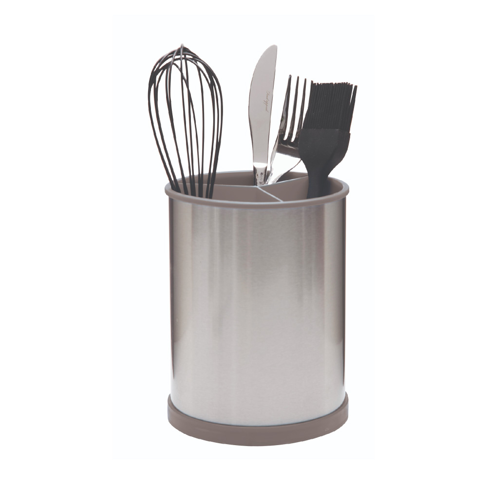 فود أبيل حامل أواني طعام KITCHENWARE، لون فضي