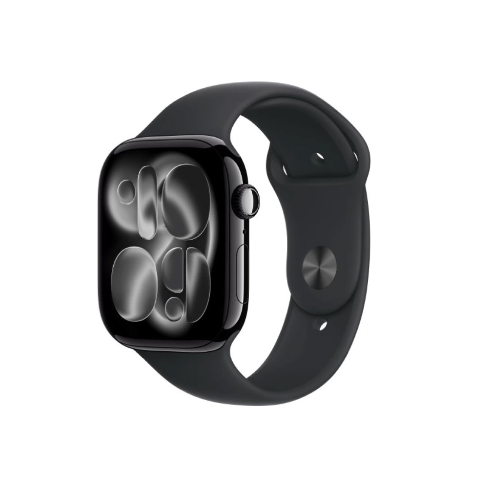  أبل ساعة Watch Series 11 GPS قياس 46مم هيكل Jet Black مع سوار Black Sport 