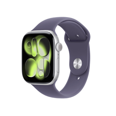 Apple Watch Series 11 GPS 46mm Silver Aluminium with Purple Fog Sport Band