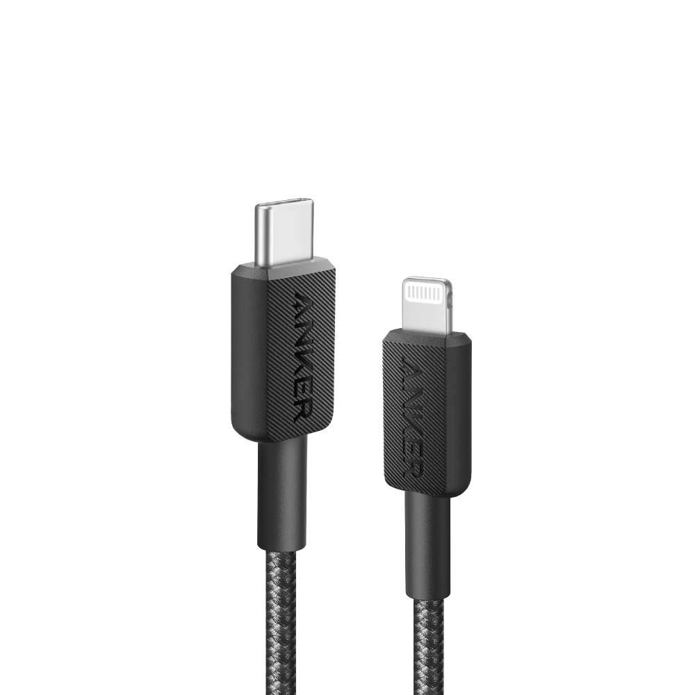 أنكر كابل USB-C إلى Lightning بطول 1.8 متر لون أسود
