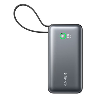 Anker Nano Power Bank (30W, Built-In USB-C Cable)