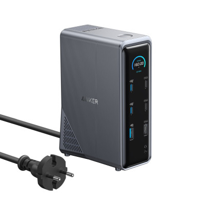 Anker Prime Docking Station 14-in-1 Dual Display 160W Gray
