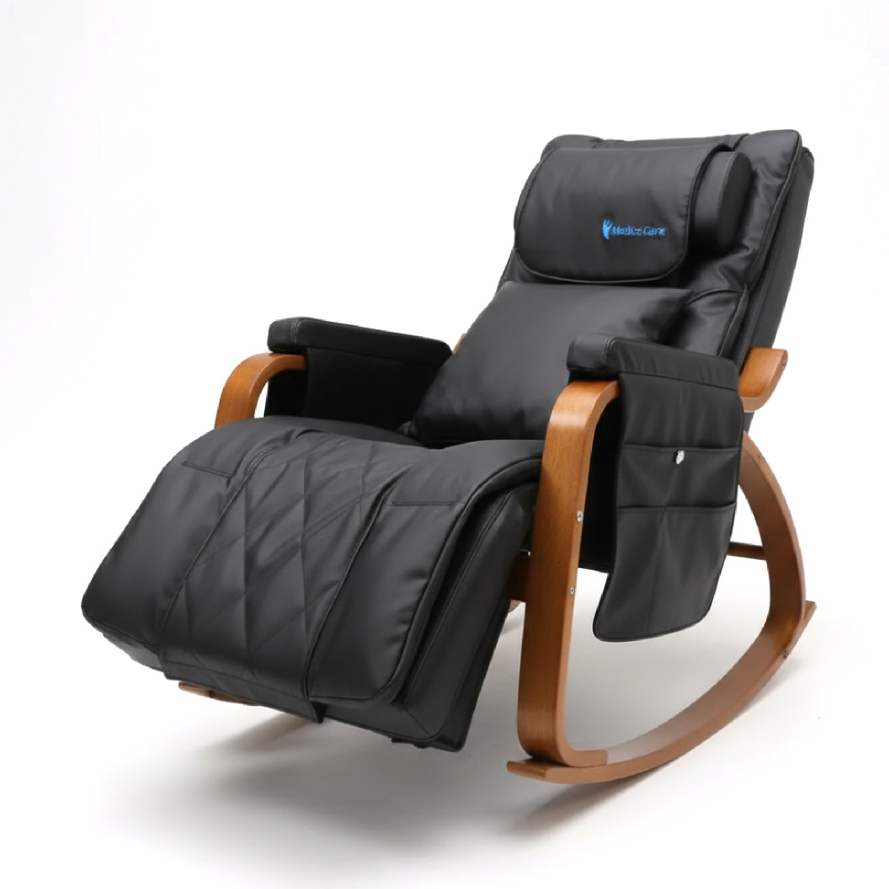  Medics Care Massage Chair Supreme, Black Leather 