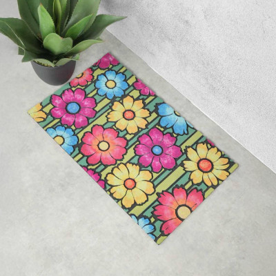 Well Door Mat FLOWER 45*75cm