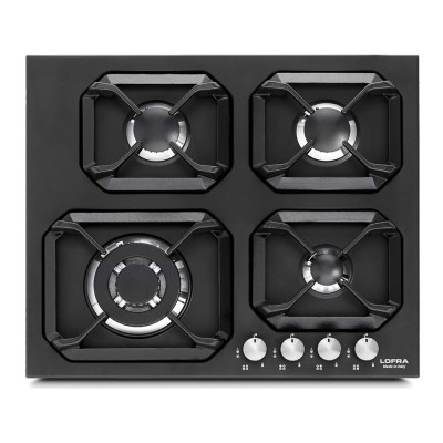 Lofra gas cooktop HLNM6G0 4 burners charcoal black – made in Italy – official importer warranty