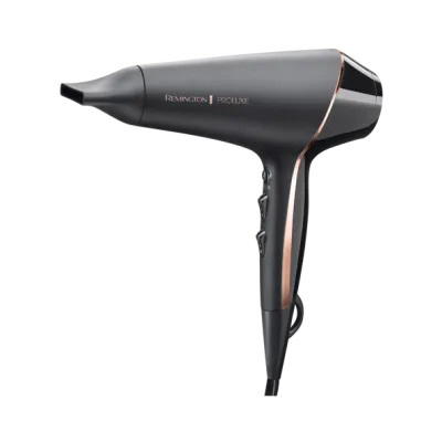 Remington PROLUXE Midnight Edition Hairdryer, 2400W, 3 Speeds, Black