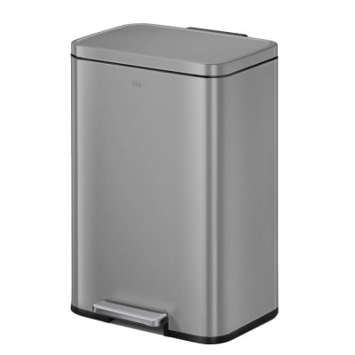Food Appeal EKO Trash Bin, 50L, MADISON Series, Gray Stainless Steel