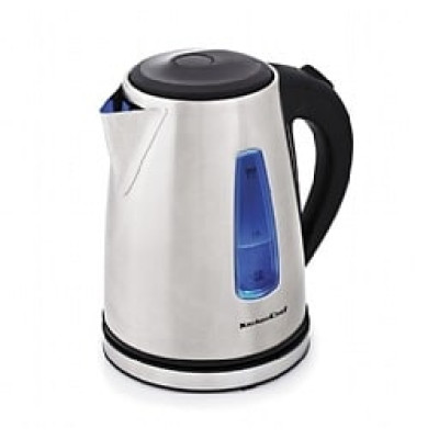 Kitchen Chef Electric Kettle, 1.7L Capacity, 2000W, Stainless Steel Silver