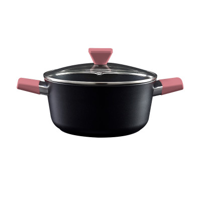 Food Appeal Casserole, 24cm, 4.2L, CASUAL+ Series, Black/ Purple