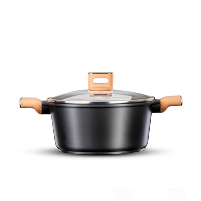 Food Appeal Casserole 32cm, 9.8L, CHARM Series, Black/ Camel