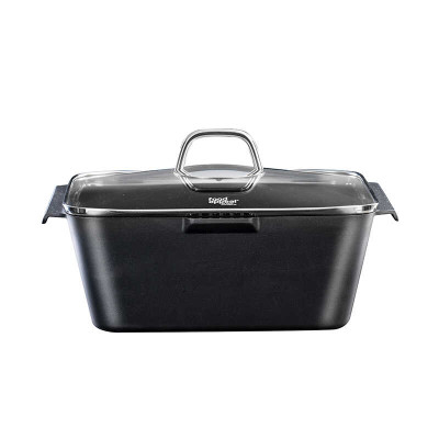Food Appeal Roaster 26cm, 6.1L BLACK MARBLE Series, Black