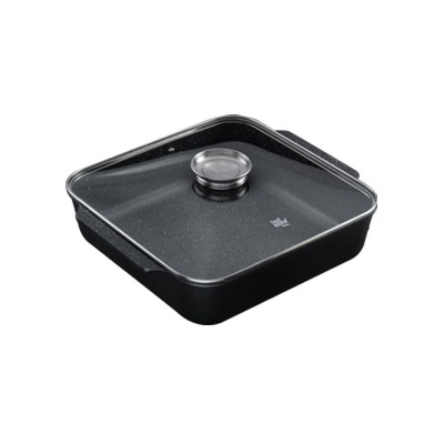 Food Appeal Roaster 35×35×9.5cm, 9.8L BLACK MARBLE Series, Black