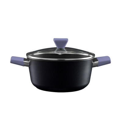 Food Appeal Casserole, 26cm, 5.1L, CASUAL+ Series, Black/ Purple
