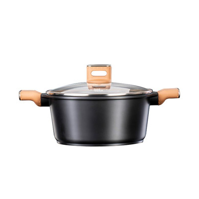 Food Appeal Casserole 20cm, 2.4L, CHARM Series, Black/ Camel