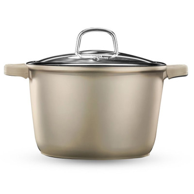 Food Appeal Soup Pot, 28cm, 10L, MARBLE CLASS Series, Light Beige