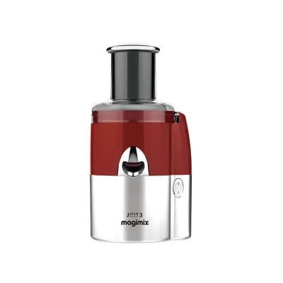 Magimix 3-in-1 Fruit & Vegetable Juicer, 400W, Black/Red