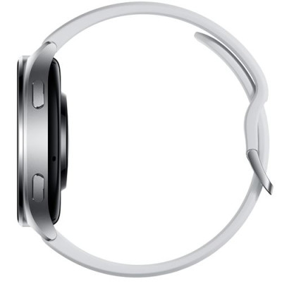 شاومي ساعة ذكية 2 بنظام تشغيل Google Wear OS بحجم 1.43 انش، فضي