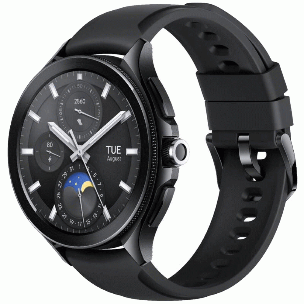شاومي ساعة ذكية pro 2 مزودة بنظام Google Wear OS بحجم 1.43 إنش، اسود