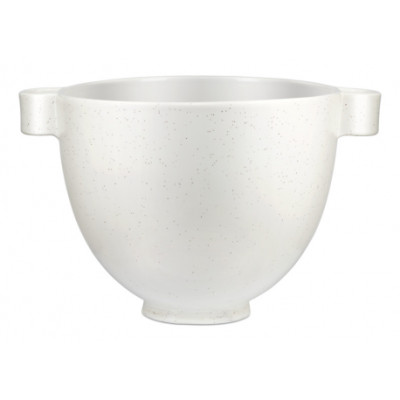 KitchenAid 4.7L Speckled Stone Bowl, White