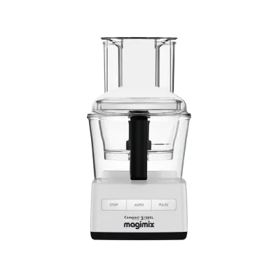 Magimix 6-in-1 Food Processor, 4 Attachments, 650W, 2.6L Capacity, White