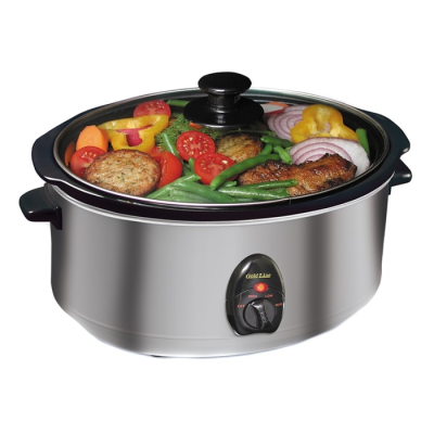 Stainless steel slow cooker 8 liters model GOLDLINE ATL-080