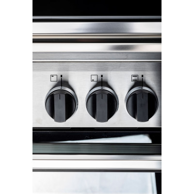  Glem Gas Oven Free Standing 4 Burners, Size 60*60 Cm, Capacity 65 Ltr, Stainless Steel. 