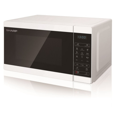Microwave 25 liters with integrated grill white Sharp model SHARP R709ZW - Ralco official importer